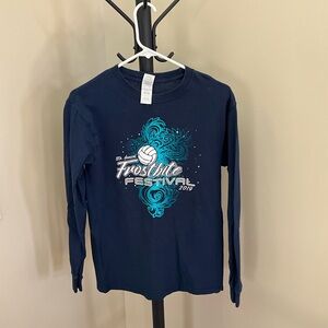 Women’s Navy Blue Long Sleeve Shirt